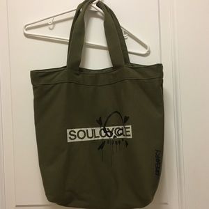 Soulcycle x gregory siff olive tote